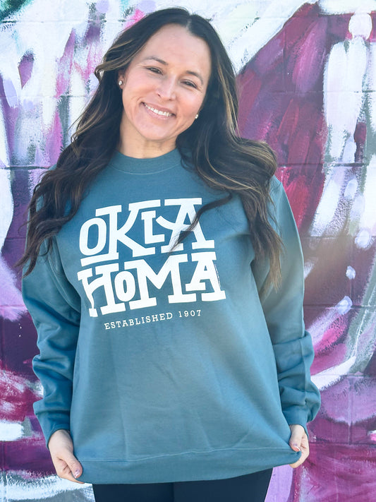 OKLAHOMA 2024: Oklahoma Block Letters (SWEATSHIRT)