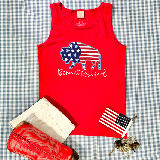 AMERICAN SPIRIT 2024: BORN & RAISED (Tank Top)