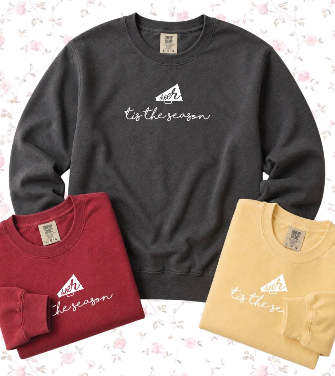 SWEET TEE TUESDAY: 'Tis the Season CHEER (COMFORT COLORS SWEATSHIRT)
