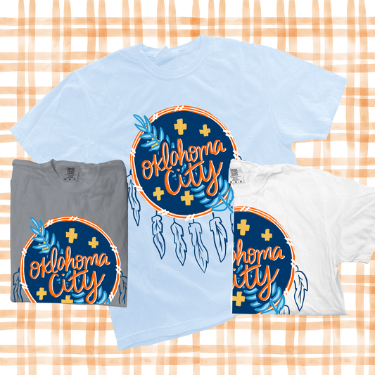 OKC SPIRIT: Oklahoma City Dreamcatcher (COMFORT COLORS - SHORTSLEEVE)