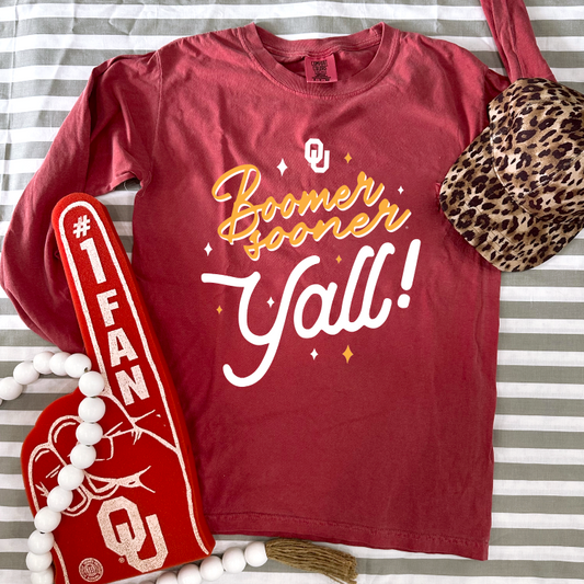 UNIV of OK 2023: Boomer Sooner Y'all (LONGSLEEVE)