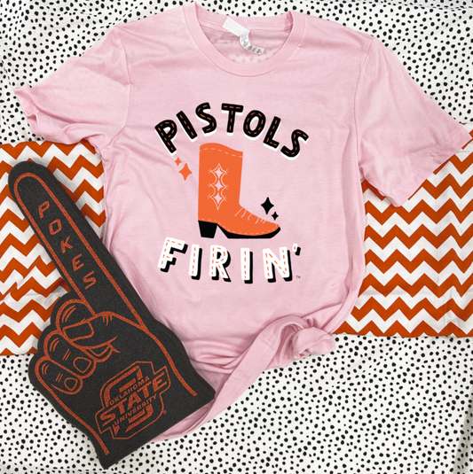 OK STATE UNIV. 2023: Pistols Firin' Cowboy Boot (CREW NECK)