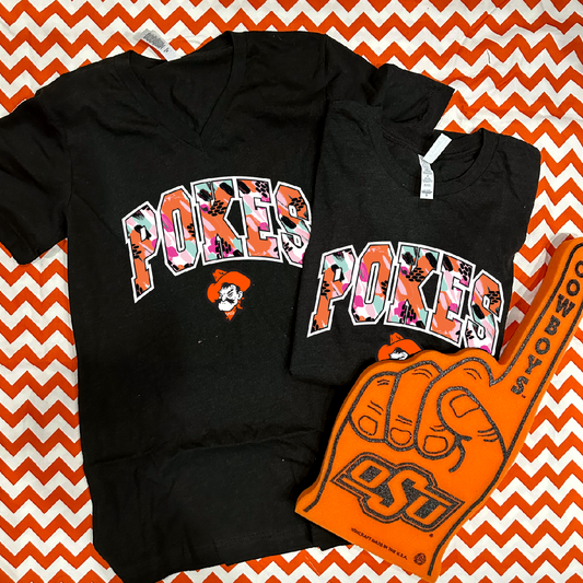 SWEET TEE TUESDAY: *OK STATE EDITION* - Pokes & Pete Painted Varsity (BELLA CANVAS CREW NECK or VNECK)