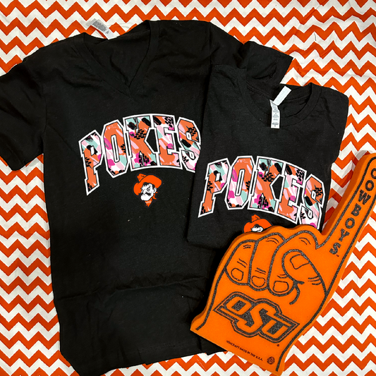 OSU 2023: Pokes & Pete Painted Varsity (BELLA CANVAS VNECK)