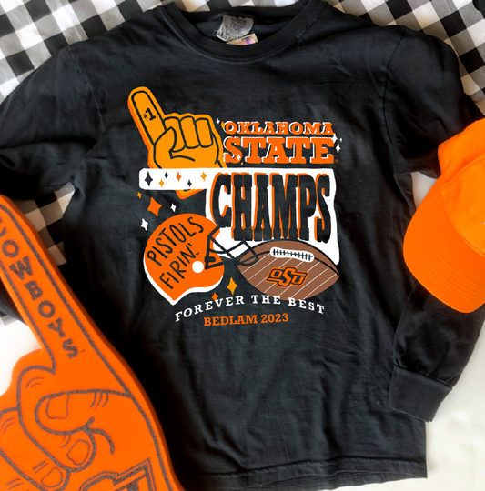 OK STATE: **Special Edition** 2023 BEDLAM CHAMPS (LONGSLEEVE)
