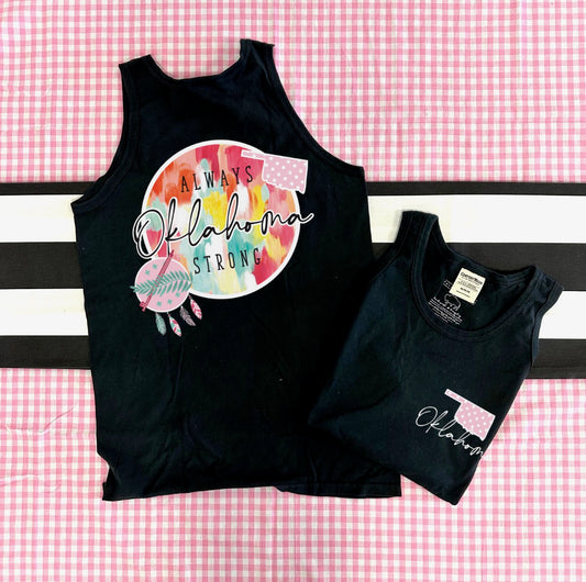 OKLAHOMA: ALWAYS OKLAHOMA STRONG (COMFORT COLORS TANK TOP)