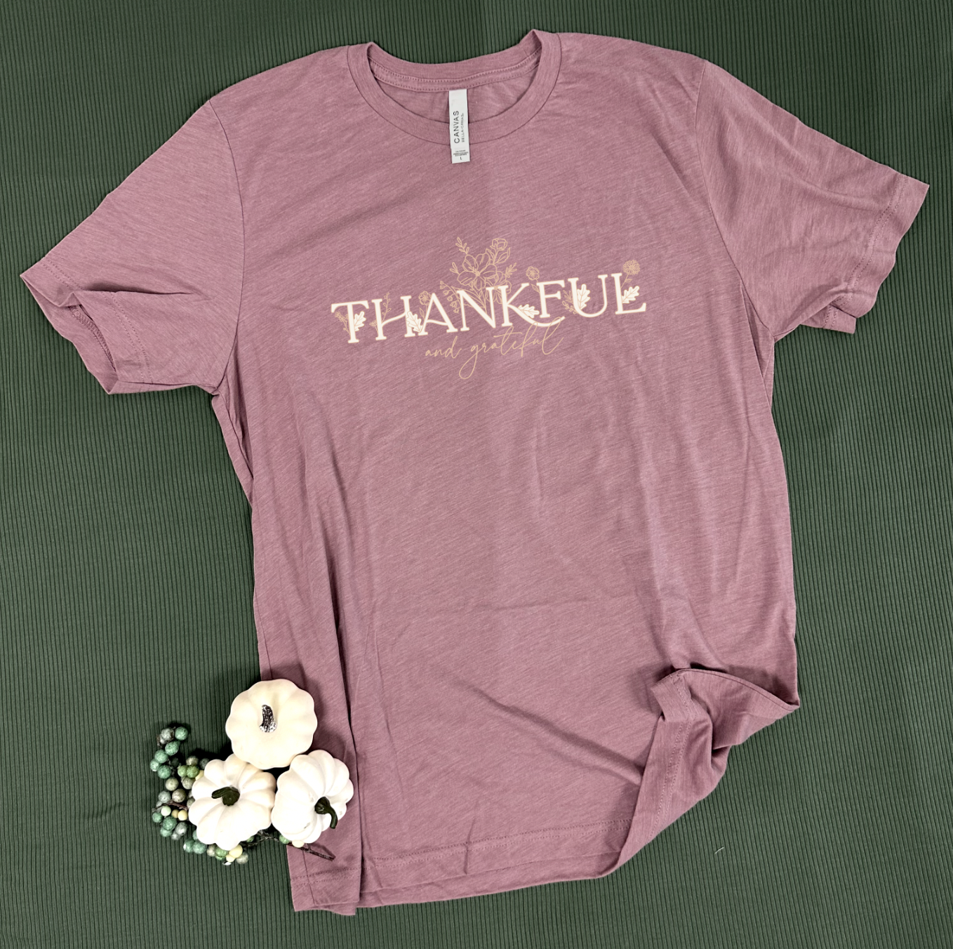 THANKSGIVING 2024: Thankful and Grateful Coquette (VNECK)