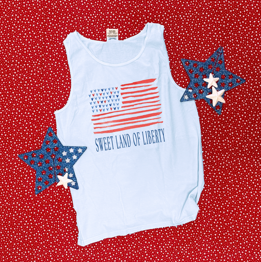 AMERICAN SPIRIT 2026: Sweet Land of Liberty (COMFORT COLORS TANK TOP)