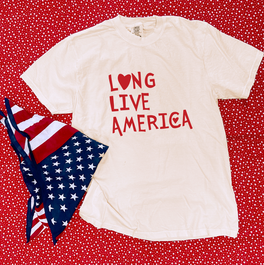 AMERICAN SPIRIT 2026: Long Live America (COMFORT COLORS SHORTSLEEVE)