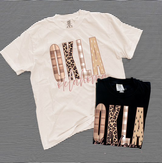 OKLAHOMA 2025: OKLA Fall Mixed Patterns (COMFORT COLORS SHORTSLEEVE)