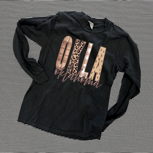 OKLAHOMA 2025: OKLA Fall Mixed Patterns (COMFORT COLORS LONGSLEEVE)