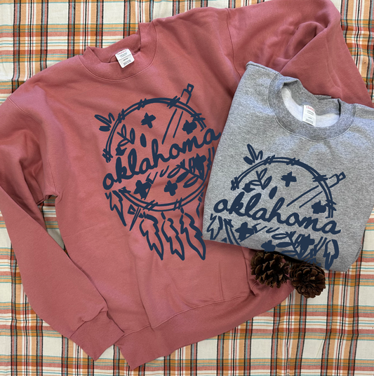 OKLAHOMA 2025: Simple Brushed Dreamcatcher (ULTIMATE SWEATSHIRT)
