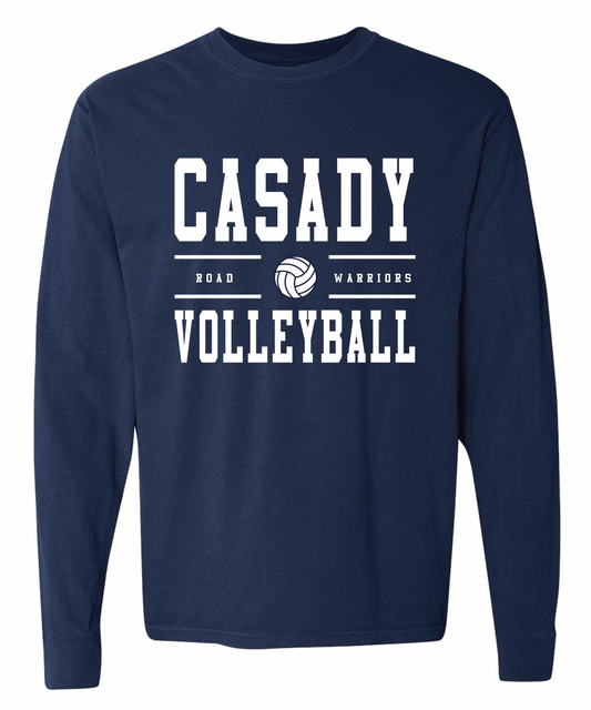 CASADY VOLLEYBALL 2025: "Road Warriors" - ADULT COMFORT COLORS LONGSLEEVE