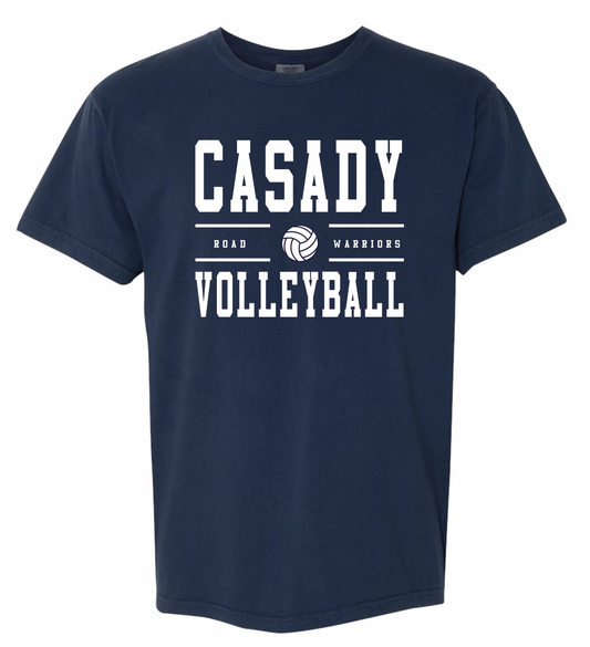 CASADY VOLLEYBALL 2025: "Road Warriors" - YOUTH COMFORT COLORS SHORTSLEEVE