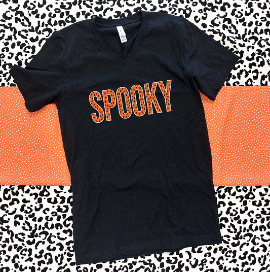 HALLOWEEN 2025: SPOOKY Messy Dots (VNECK)