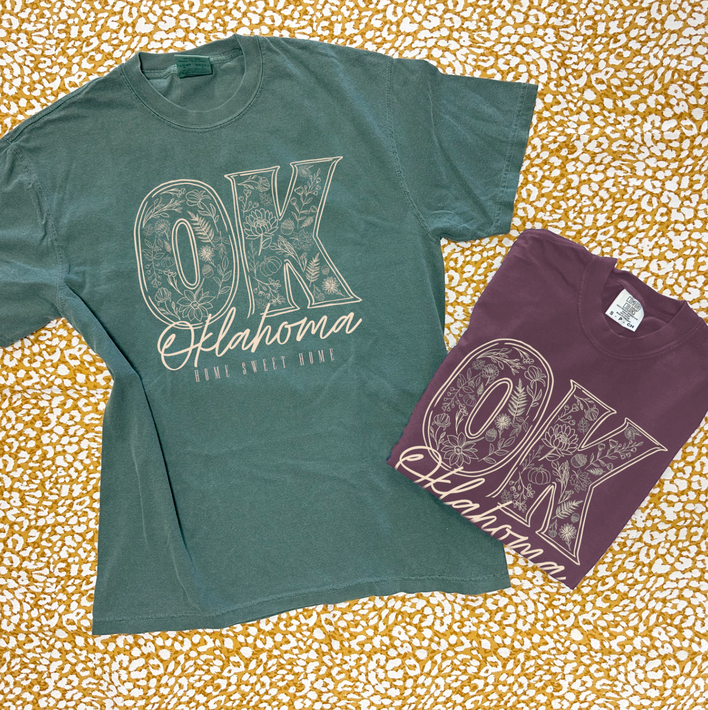 SWEET TEE TUESDAY: OK Fall Chalk Art - Home Sweet Home (COMFORT COLORS SHORTSLEEVE)
