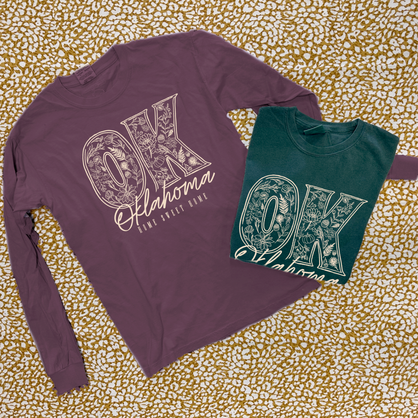 SWEET TEE TUESDAY: OK Fall Chalk Art - Home Sweet Home (COMFORT COLORS LONGSLEEVE)