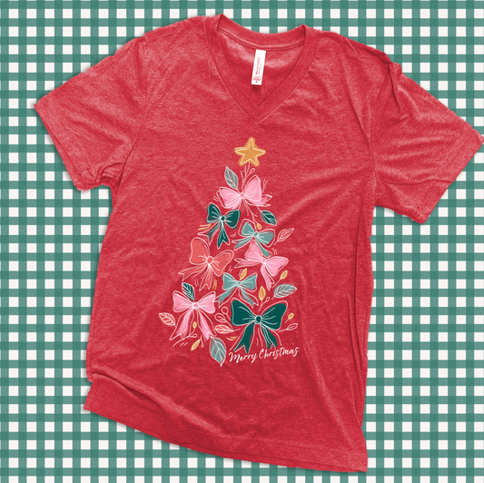 CHRISTMAS 2025: Bows Christmas Tree (VNECK)