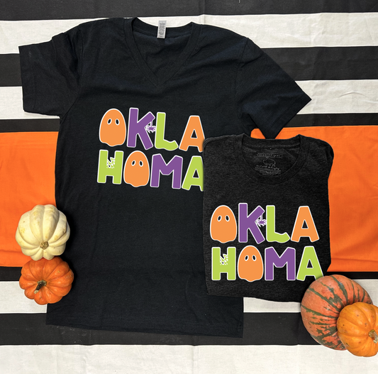 SWEET TEE TUESDAY: OKLAHOMA Whimsical Halloween (BASIC VNECK or CREW NECK)