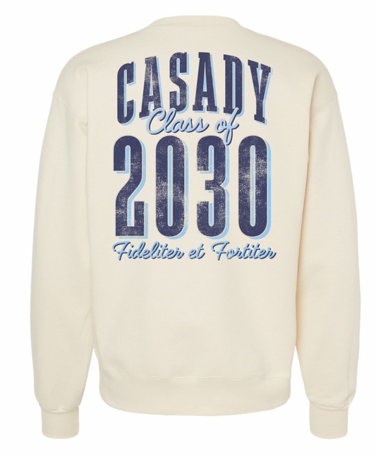CASADY: Class of 2030, Front & Back Text (ULTIMATE SWEATSHIRT)