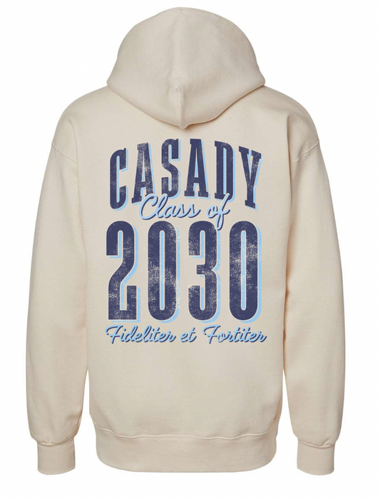 CASADY: Class of 2030, Front & Back Text (ULTIMATE HOODIE)