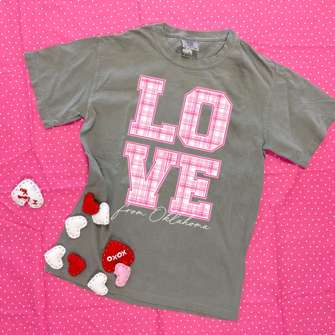 VALENTINE 2026: LOVE Oklahoma (COMFORT COLORS SHORTSLEEVE)