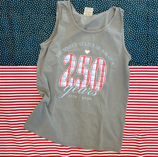 AMERICAN SPIRIT 2026: USA *250 Years* (COMFORT COLORS TANK TOP)