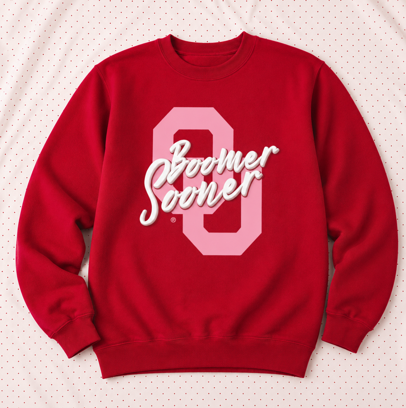 UNIV. of OKLAHOMA 2026: Boomer Sooner Script *PUFF PRINT* (SWEATSHIRT)