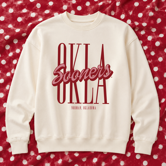 UNIV. of OKLAHOMA 2026: OKLA Sooners Script (SWEATSHIRT)