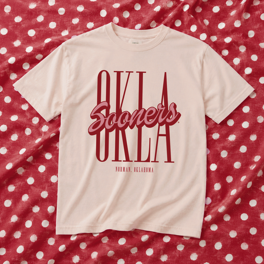 UNIV. of OKLAHOMA 2026: OKLA Sooners Script (COMFORT COLORS SHORTSLEEVE)