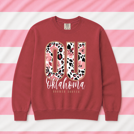 UNIV. of OKLAHOMA 2026: OU Mixed Pattern 2026 (COMFORT COLORS SWEATSHIRT)