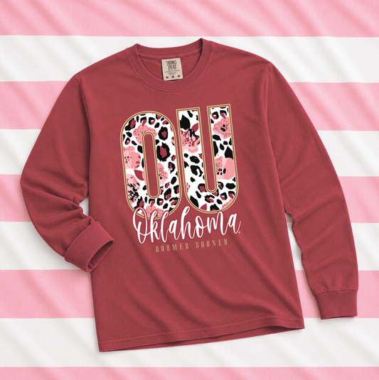 UNIV. of OKLAHOMA 2026: OU Mixed Pattern 2026 (COMFORT COLORS LONGSLEEVE)