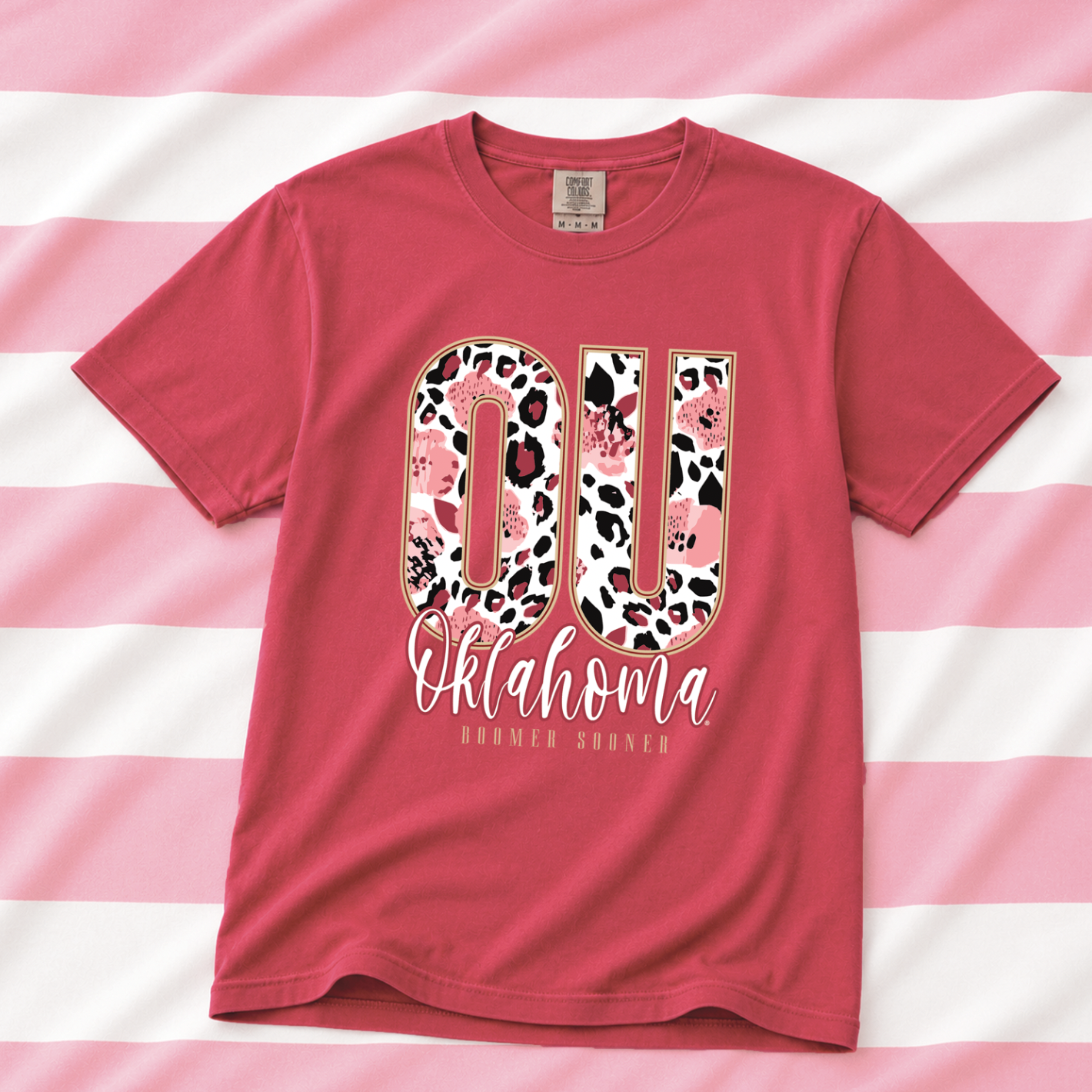 UNIV. of OKLAHOMA 2026: OU Mixed Pattern 2026 (COMFORT COLORS SHORTSLEEVE)