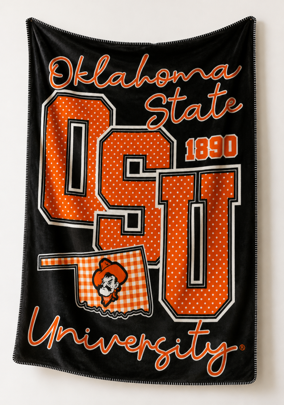 OK STATE 2026: Big OSU Polkadots *BLANKET*