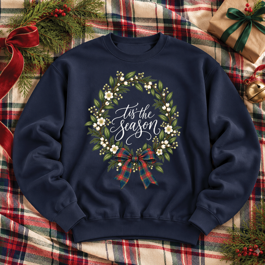 CHRISTMAS 2026: Tis' the Season Heritage Wreath (SWEATSHIRT)