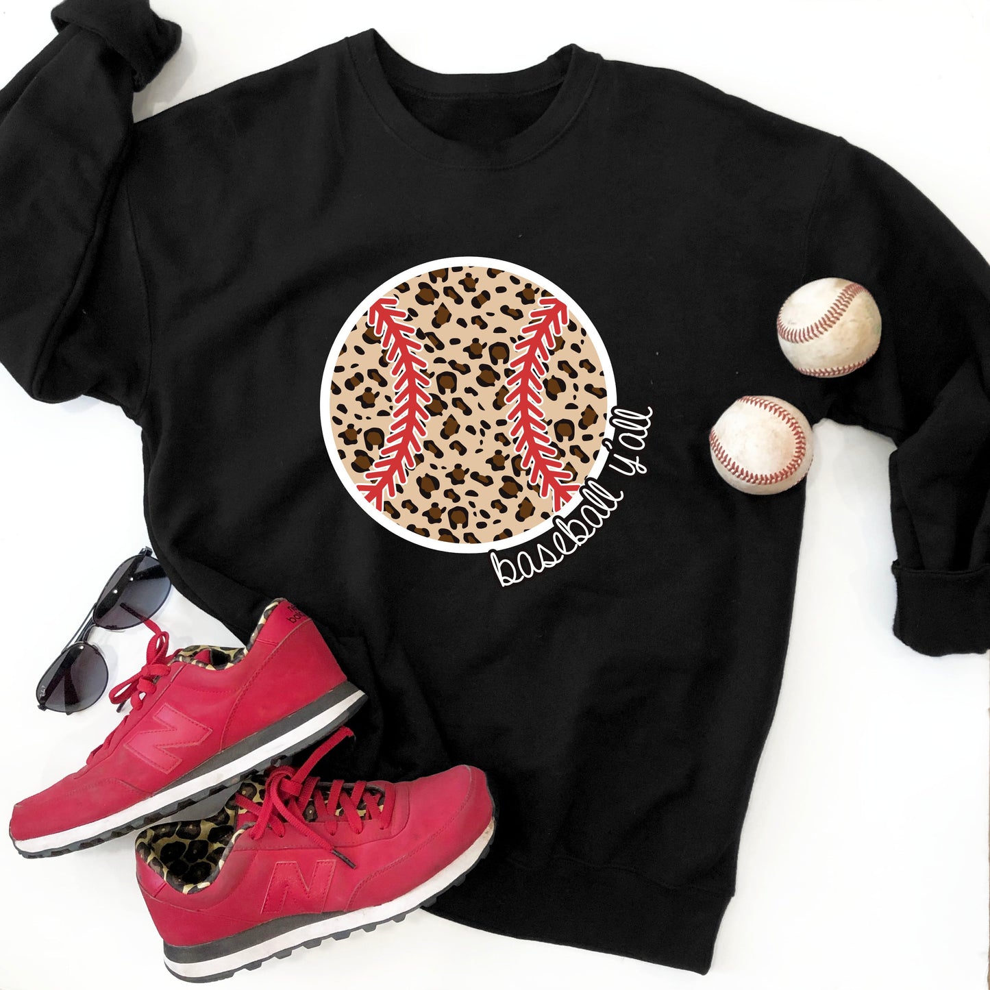 SPORTS LIFE 2022: Leopard Baseball Y'all (SWEATSHIRT)