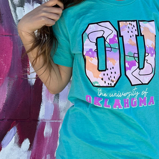 UNIV. OF OK (Spring 2023): OU Bright Mixed Media (CREW NECK)