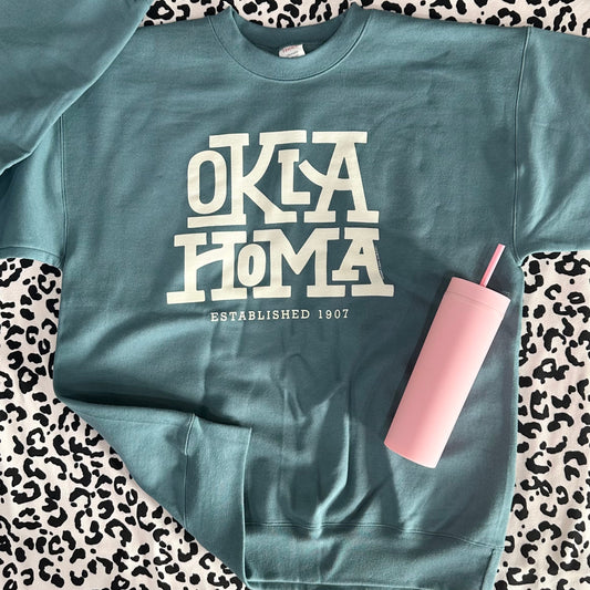OKLAHOMA 2024: Oklahoma Block Letters (SWEATSHIRT)