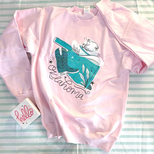 OKLAHOMA: Oklahoma Boot & State (SWEATSHIRT)