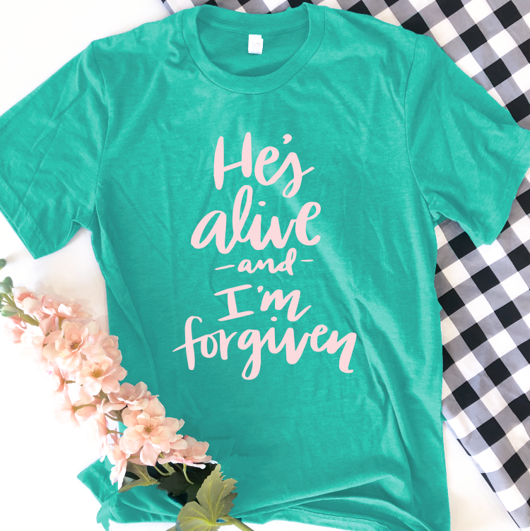EASTER 2022: He's Alive, I'm Forgiven (CREW NECK)