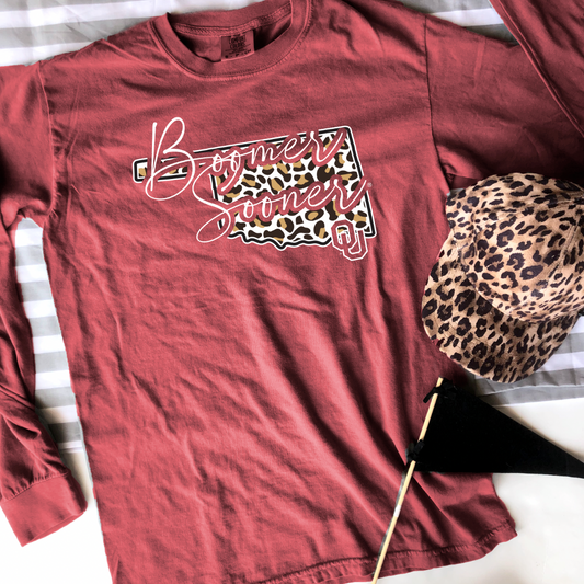 UNIV. OF OK 2022: Boomer Sooner Leopard Oklahoma (LONGSLEEVE)