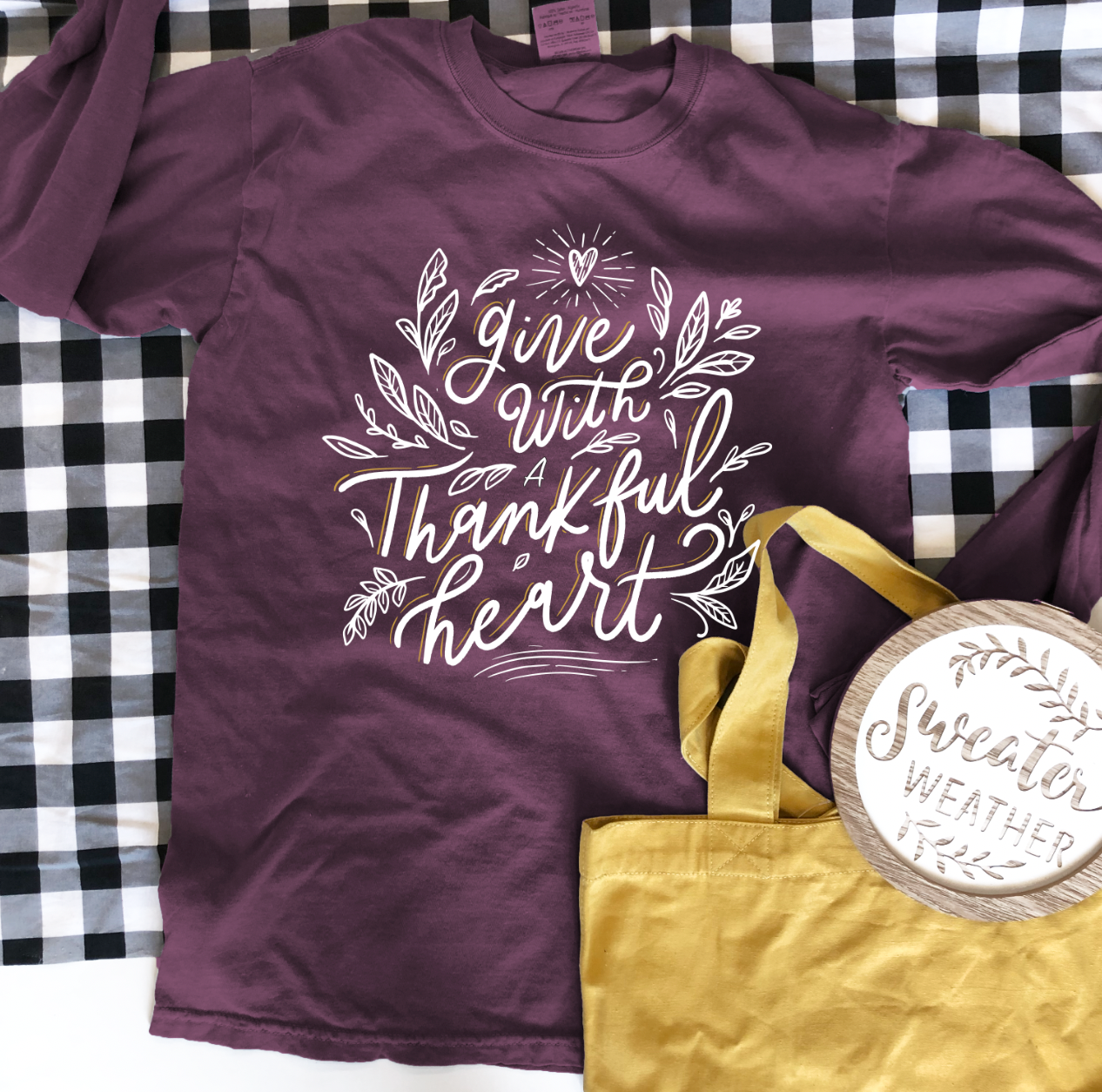 THANKSGIVING 2022:  Give with A Thankful Heart (LONGSLEEVE)