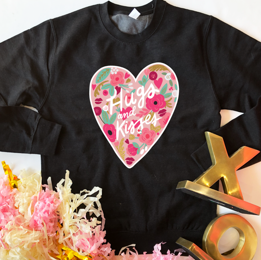 VALENTINE'S DAY 2023 - Floral Hugs & Kisses (SWEATSHIRT)