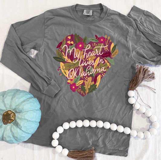 OKLAHOMA 2023: My Heart Lives in Oklahoma - LONGSLEEVE