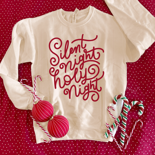 CHRISTMAS: Silent Night, Holy Night - SWEATSHIRT