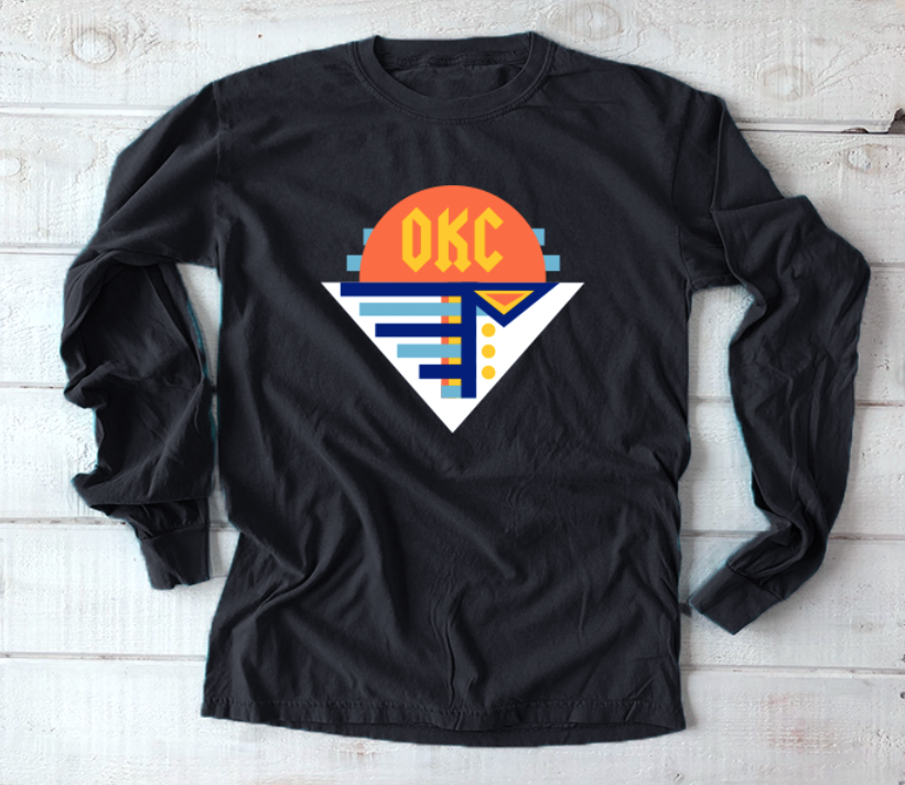 OKC SPIRIT: Modern Abstract - Comfort Longsleeve